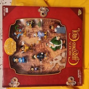Memory Lane Disney Holiday Mickey's Christmas Carol figurines.